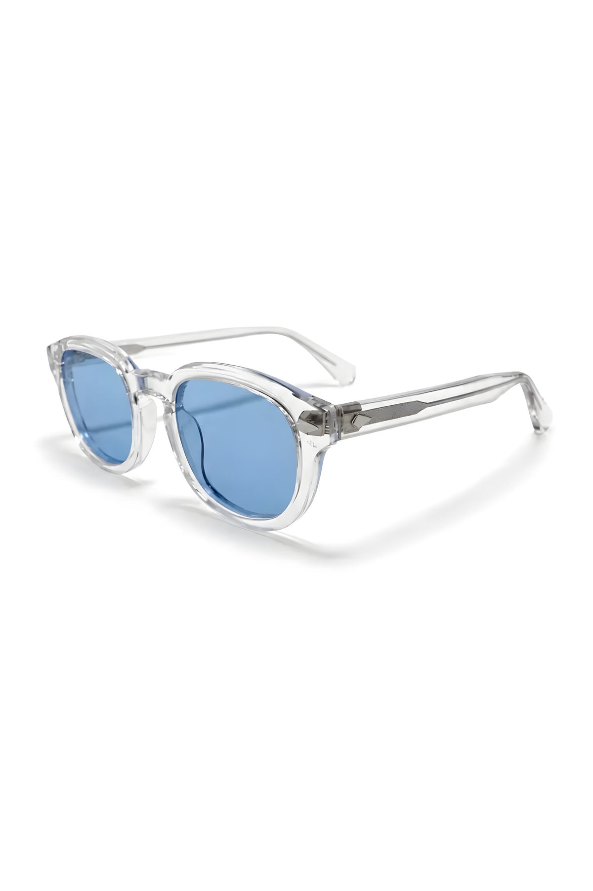 Lentes de sol Beta-5 de armazón redondo transparente — Norte Eyewear (vista 3)