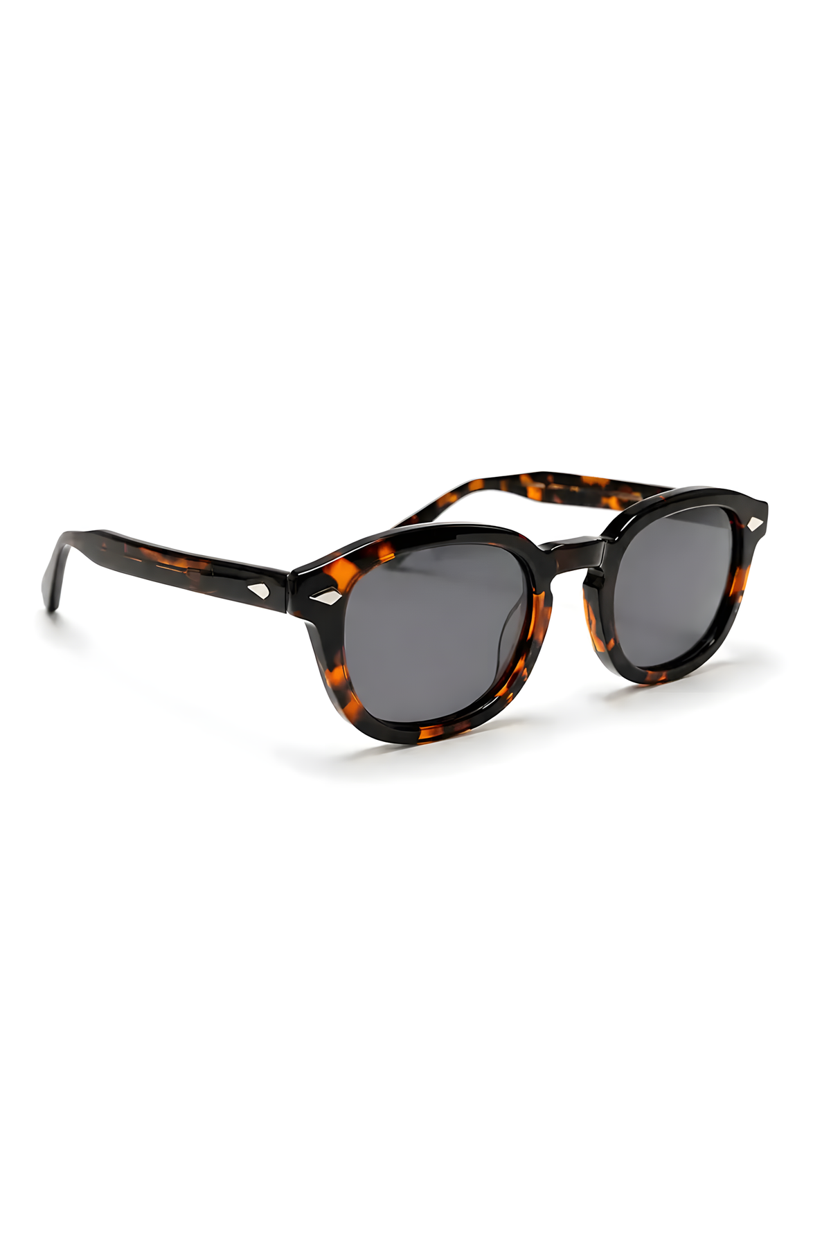 Lentes de sol Beta-7 de armazón redondo carey — Norte Eyewear (vista 3)