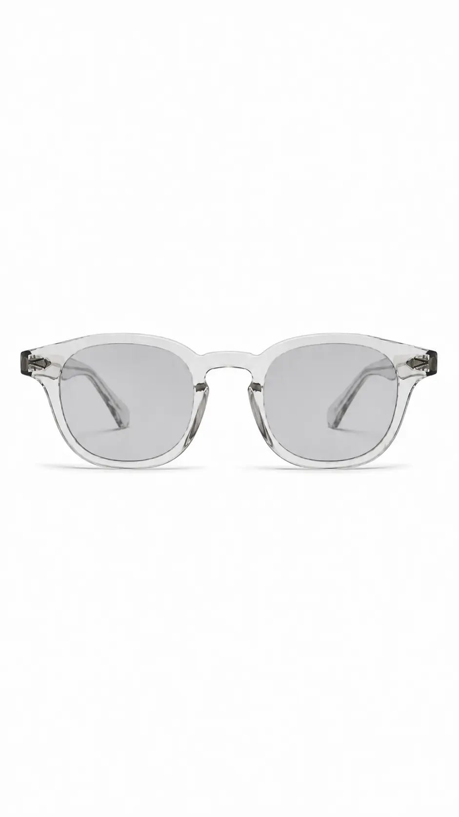Lentes de sol Beta-13 de armazón redondo transparente — Norte Eyewear