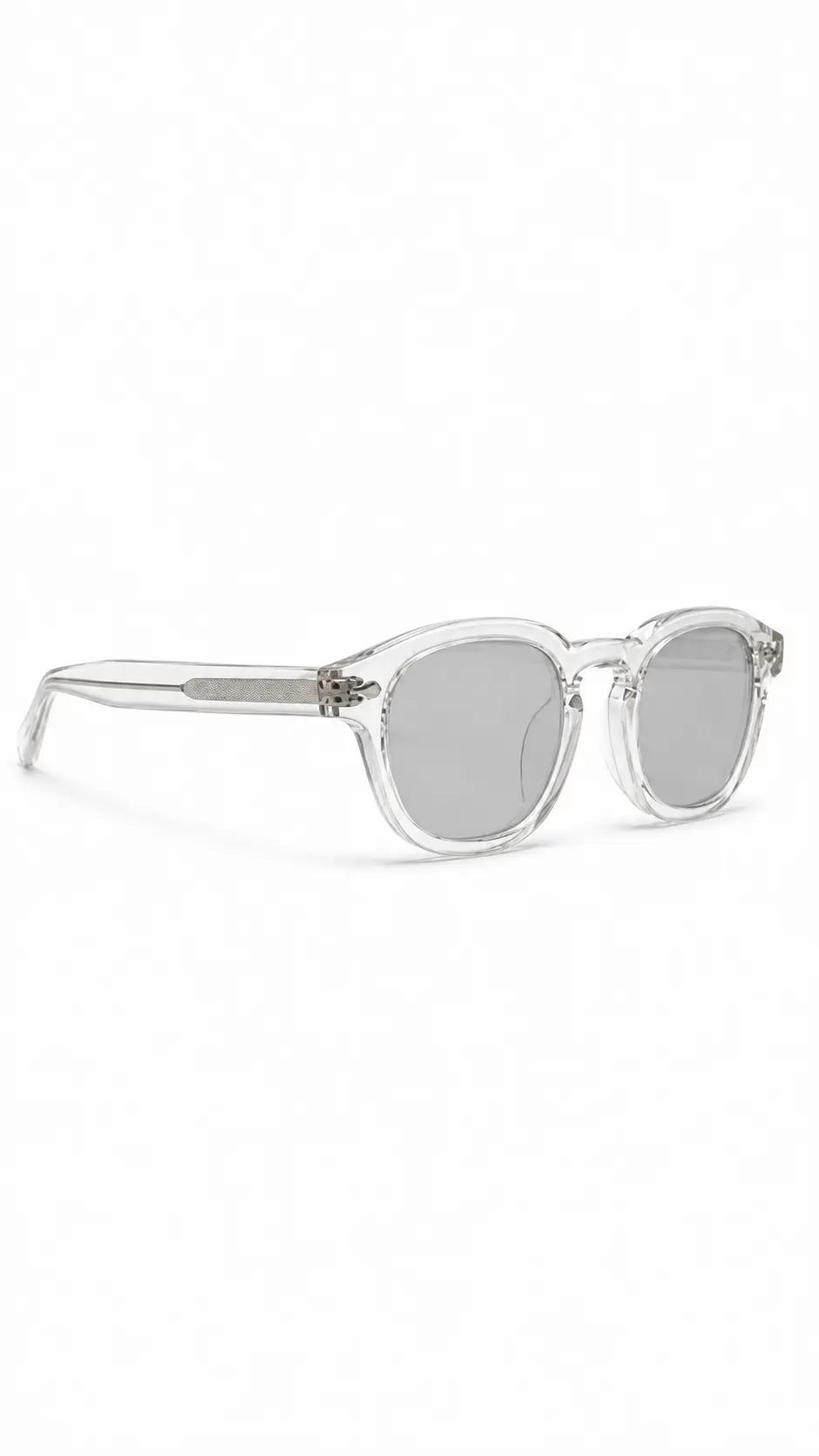 Lentes de sol Beta-13 de armazón redondo transparente — Norte Eyewear (vista 2)
