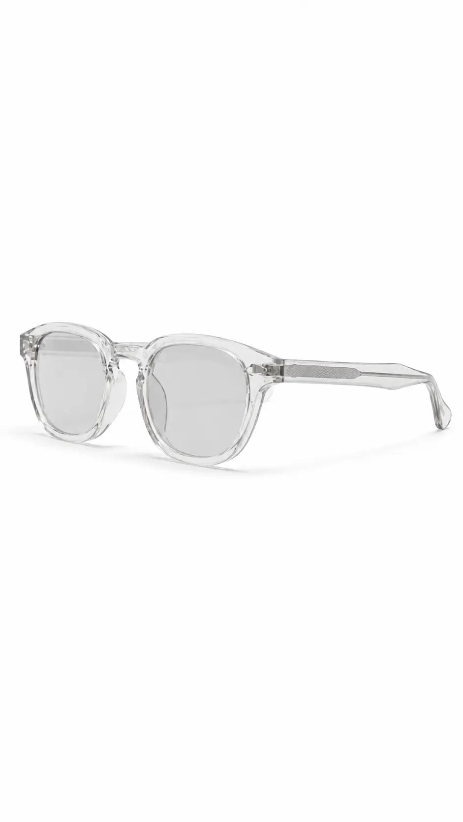 Lentes de sol Beta-13 de armazón redondo transparente — Norte Eyewear (vista 3)