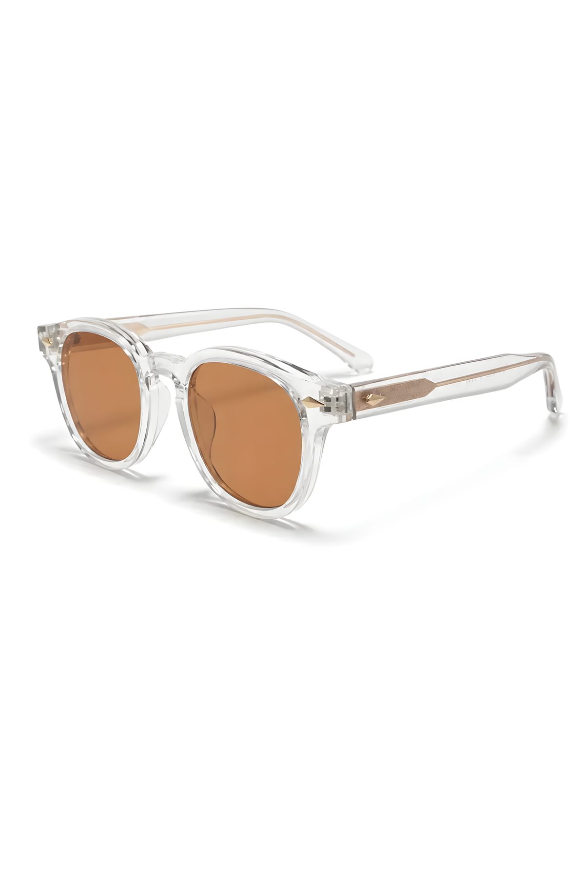 Lentes antimigraña FL-41 Beau-AMT de armazón redondo transparente — Norte Eyewear (vista 3)