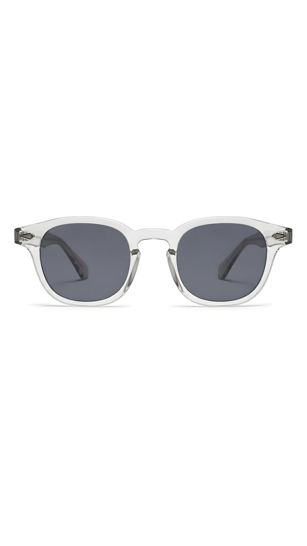 Lentes de sol Beta-11 de armazón redondo transparente — Norte Eyewear