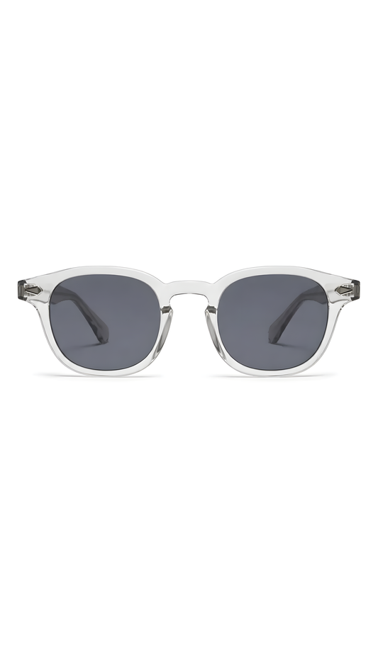 Lentes de sol Beta-11 de armazón redondo transparente — Norte Eyewear