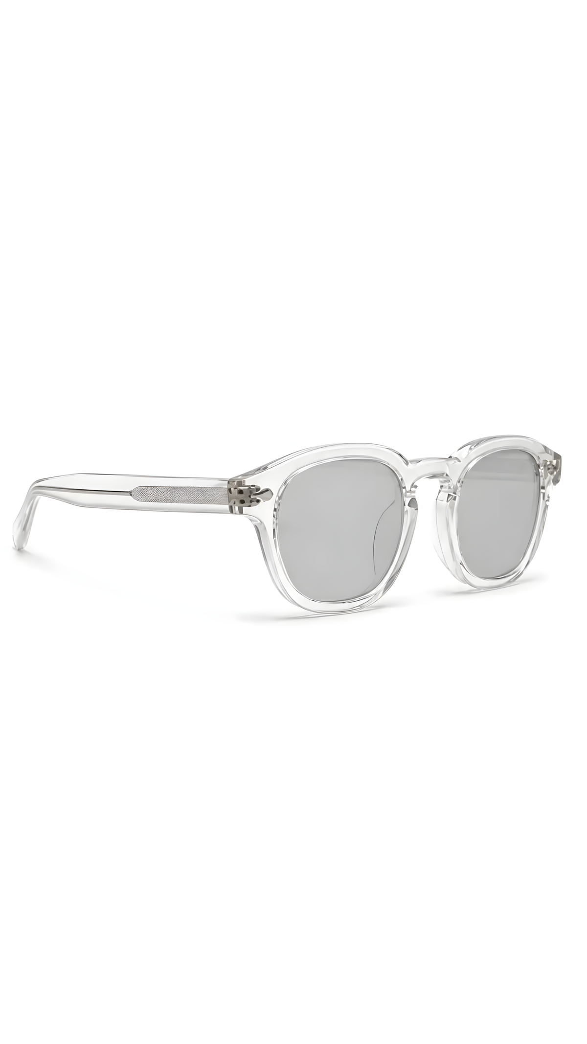 Lentes de sol Beta-13 de armazón redondo transparente — Norte Eyewear (vista 2)
