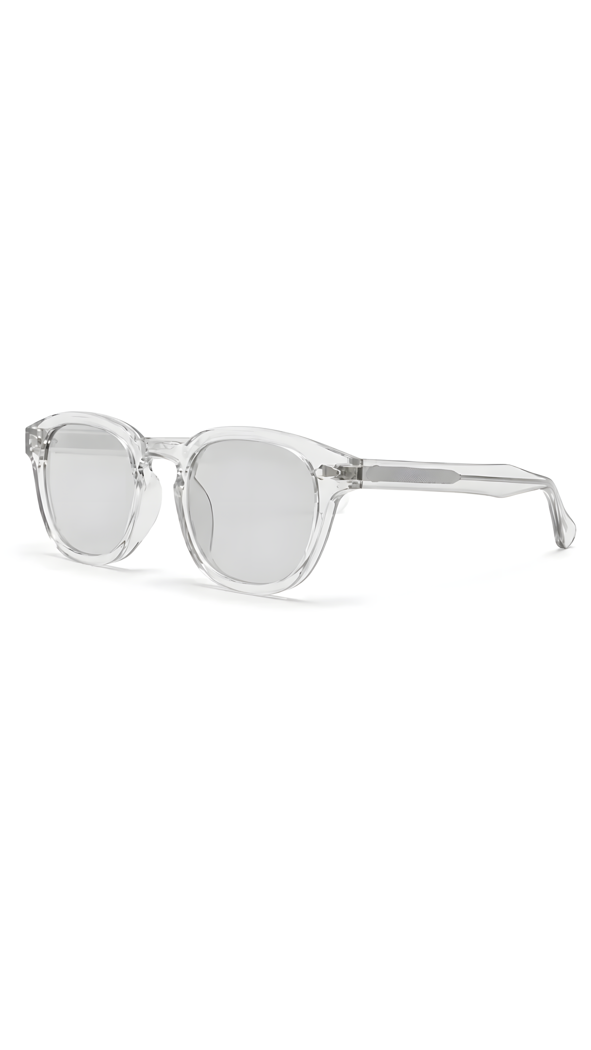 Lentes de sol Beta-13 de armazón redondo transparente — Norte Eyewear (vista 3)