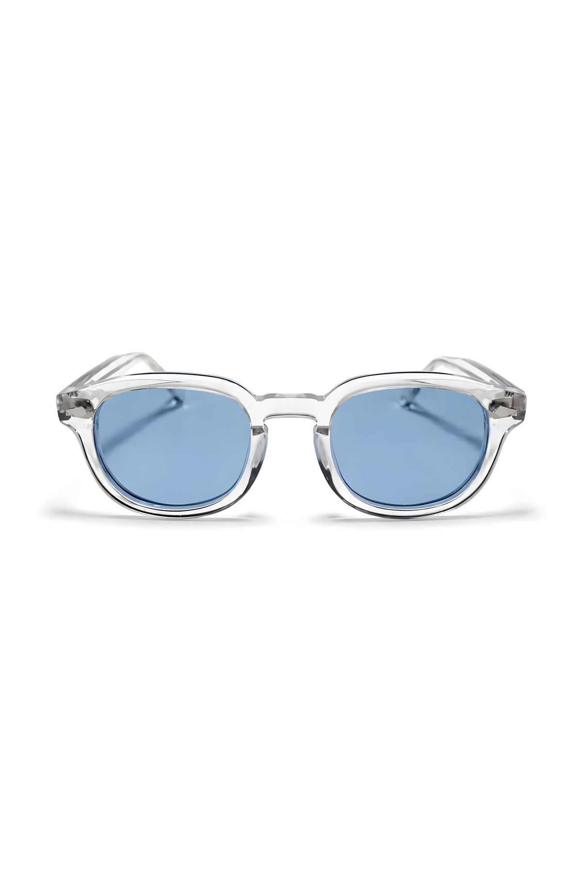 Lentes de sol Beta-5 de armazón redondo transparente — Norte Eyewear