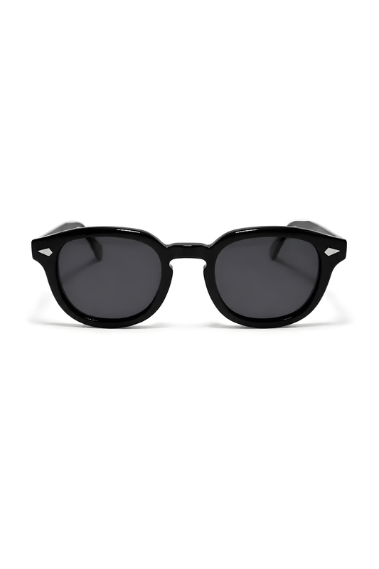 Lentes de sol Beta-8 de armazón wayfarer negro — Norte Eyewear