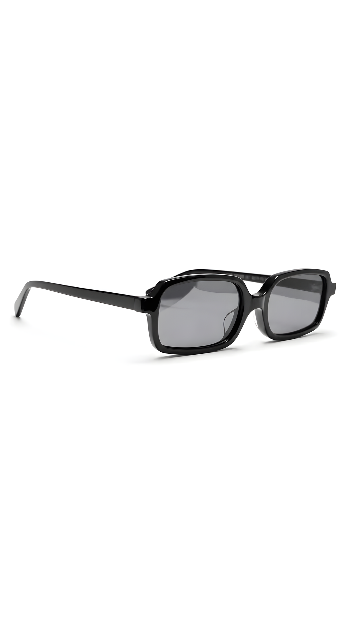 Lentes de sol Cary-2 de armazón rectangular negro — Norte Eyewear (vista 2)