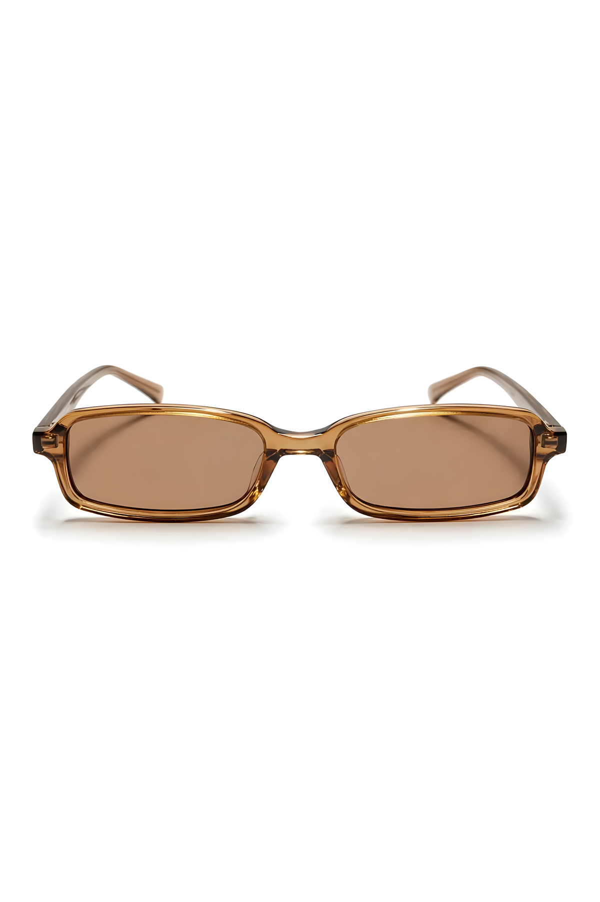 Lentes de sol Dary de armazón rectangular ámbar — Norte Eyewear
