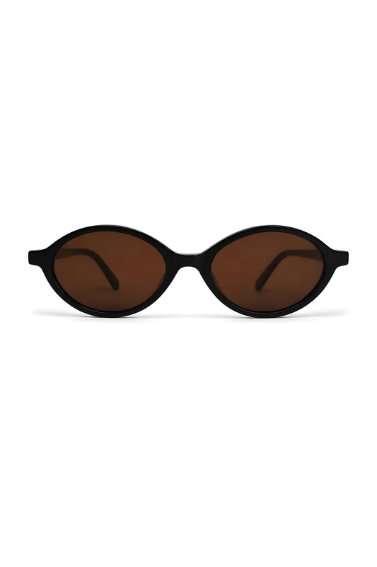 Lentes de sol Dixxie-2 de armazón redondo negro — Norte Eyewear
