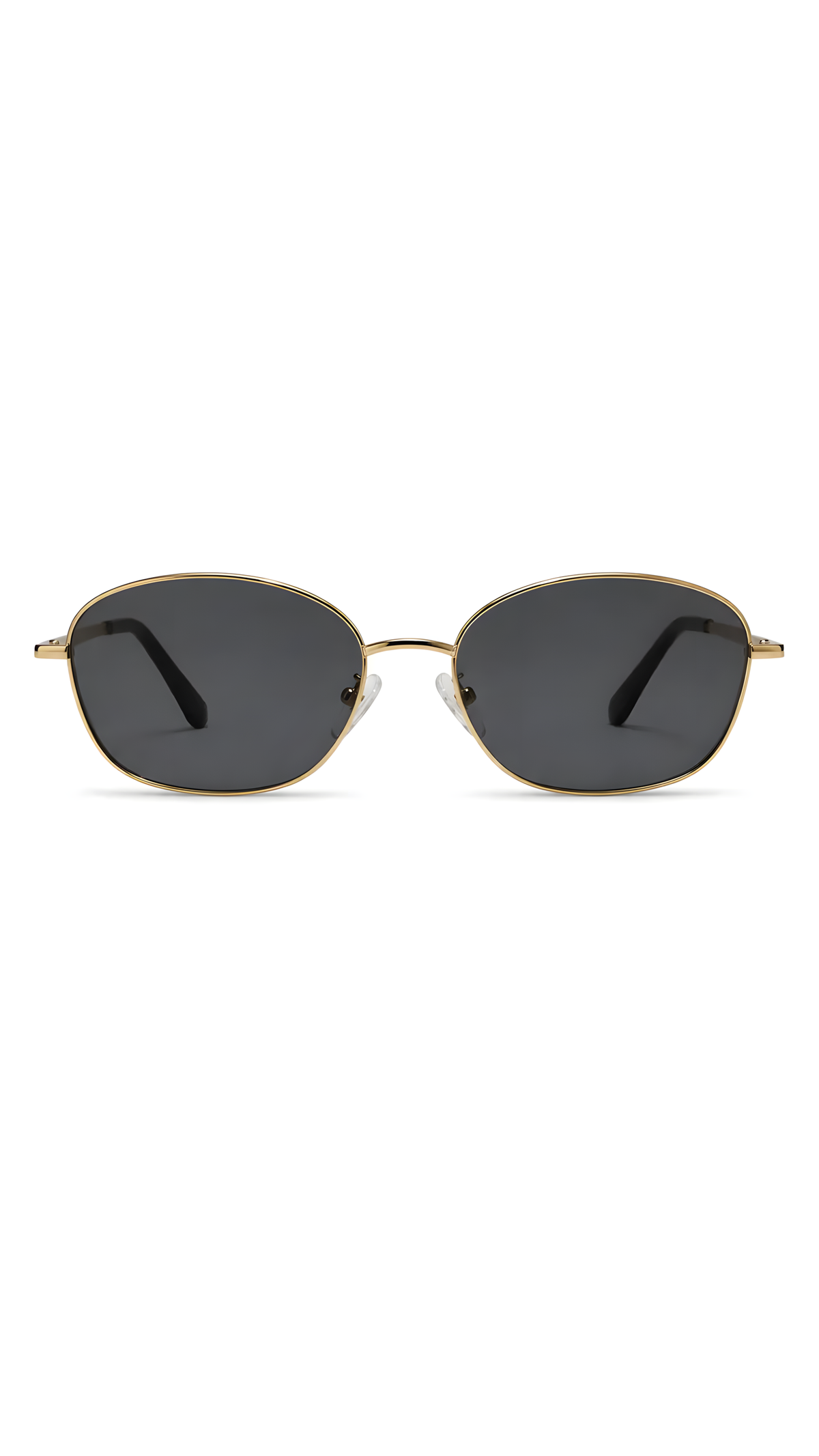 Lentes de sol Laub-1 de armazón redondo dorado — Norte Eyewear
