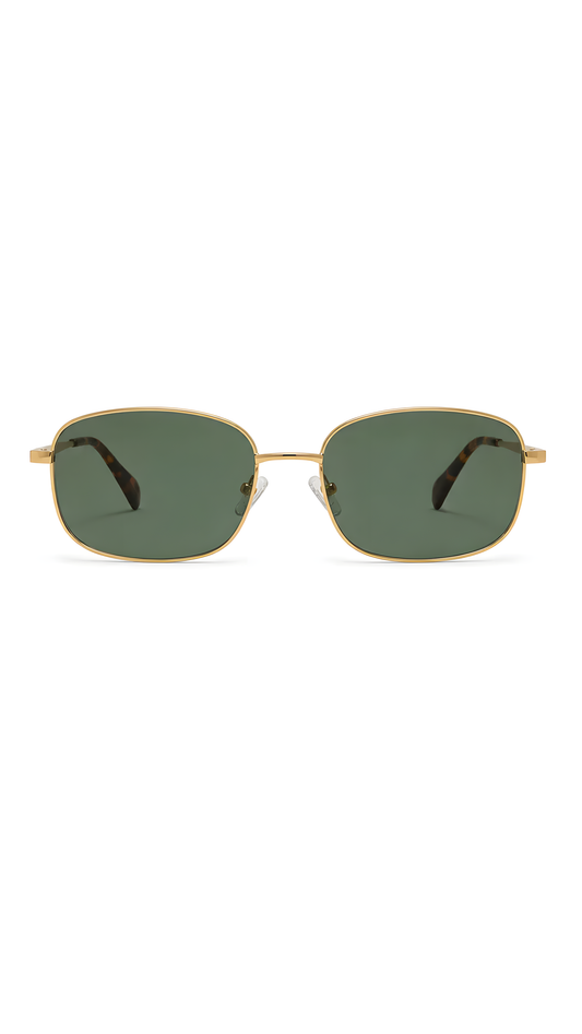 Lentes de sol Luxy de armazón rectangular dorado — Norte Eyewear