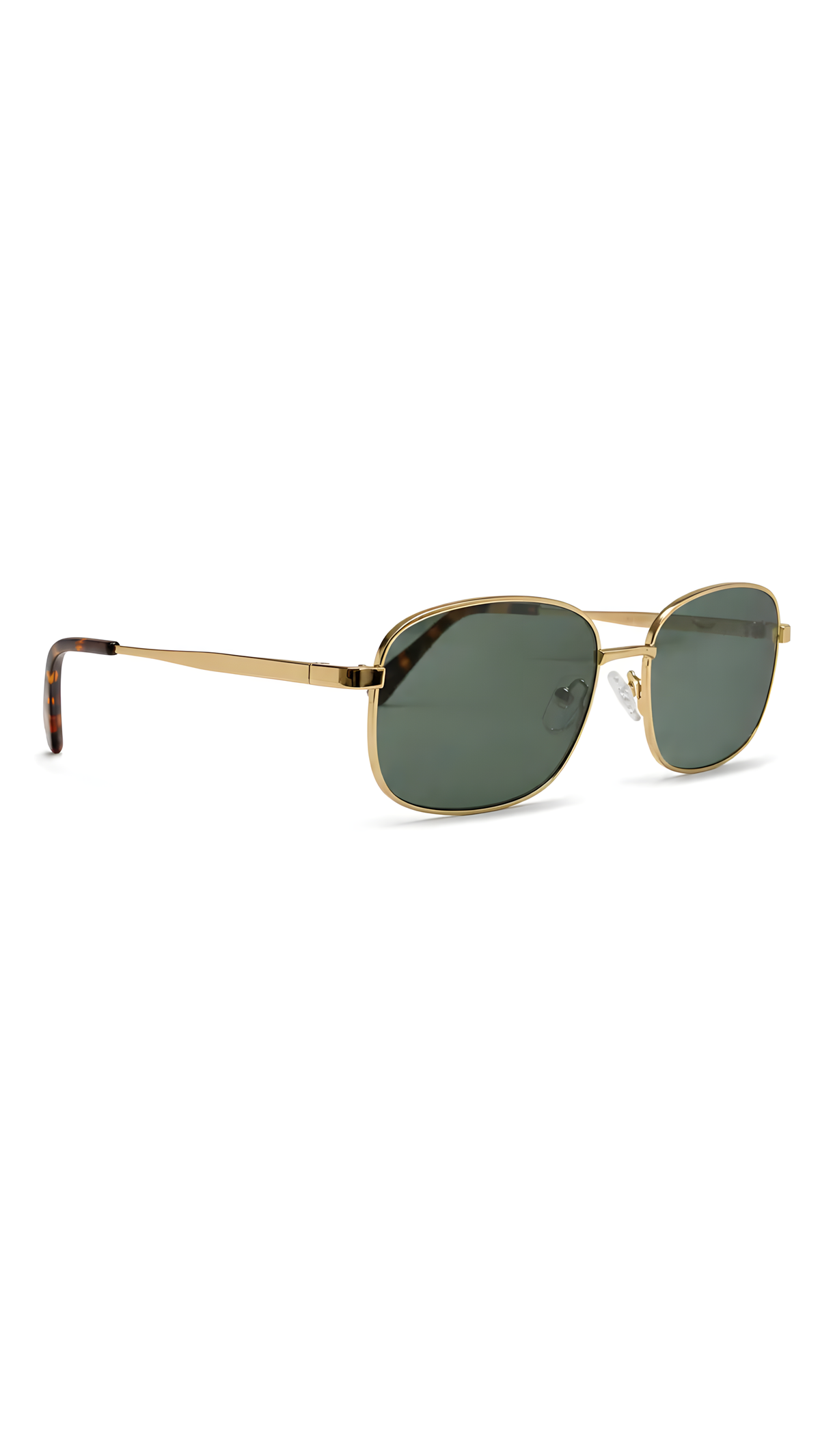 Lentes de sol Luxy de armazón rectangular dorado — Norte Eyewear (vista 2)