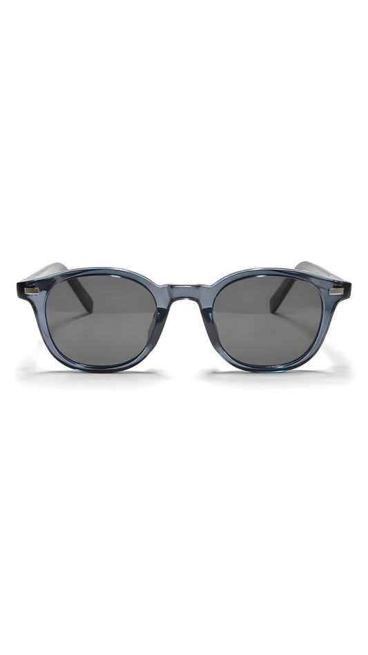 Lentes de sol Null-1 de armazón wayfarer azul — Norte Eyewear