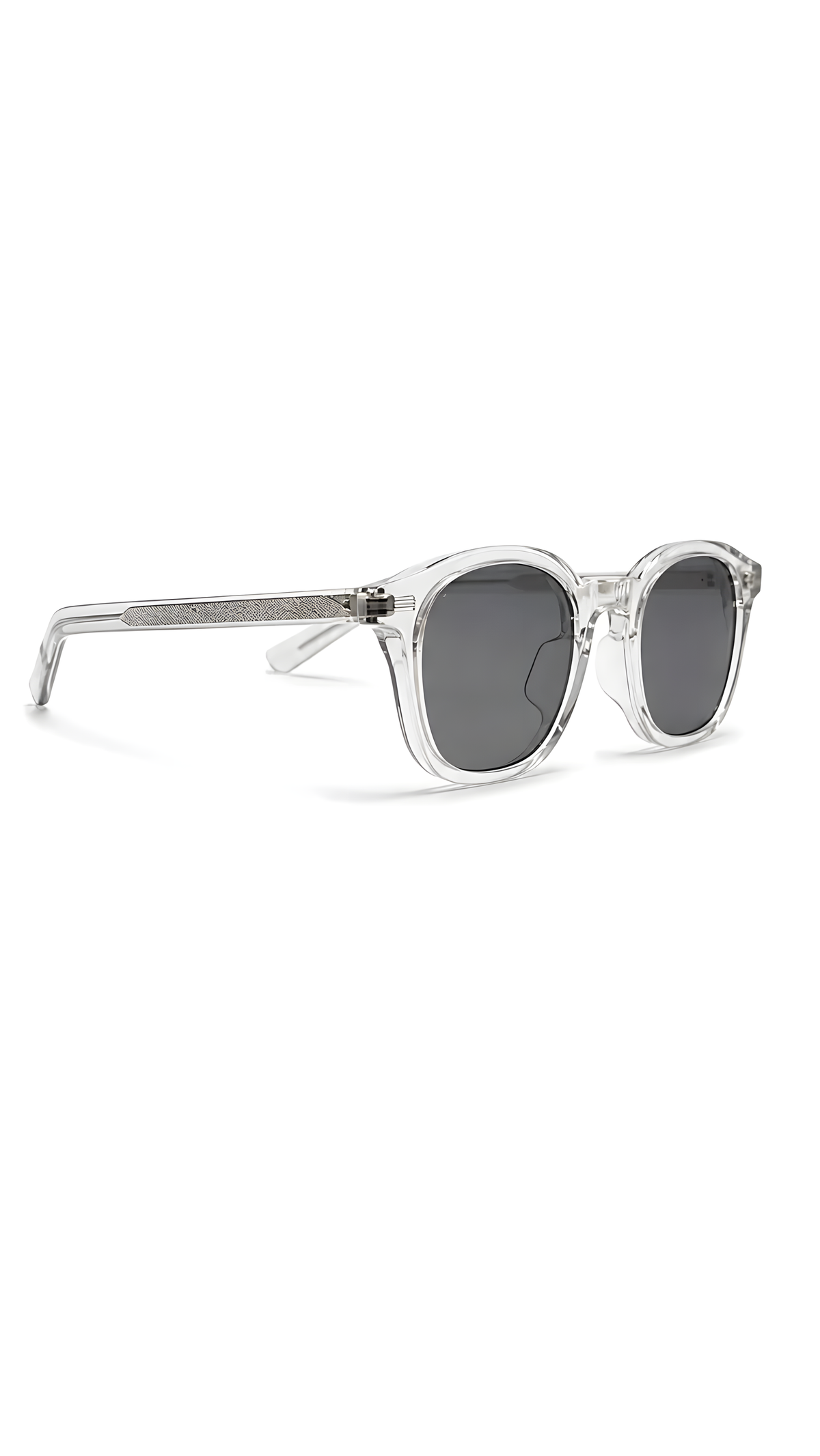 Lentes de sol Null-2 de armazón redondo transparente — Norte Eyewear (vista 2)