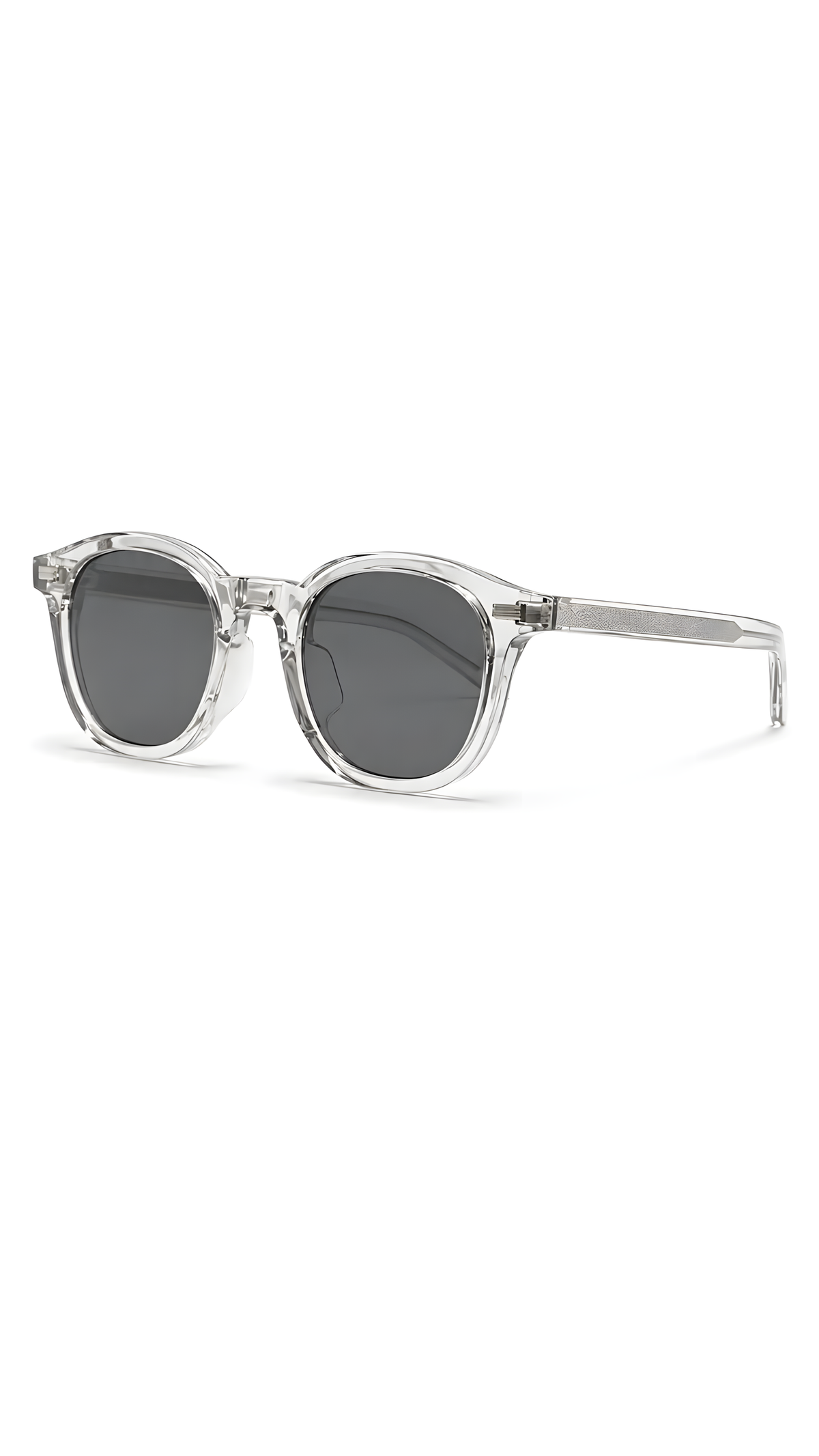 Lentes de sol Null-2 de armazón redondo transparente — Norte Eyewear (vista 3)