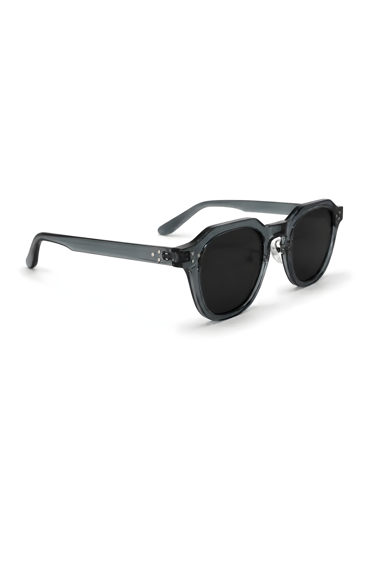 Lentes de sol Oxy-10 de armazón redondo azul — Norte Eyewear (vista 2)