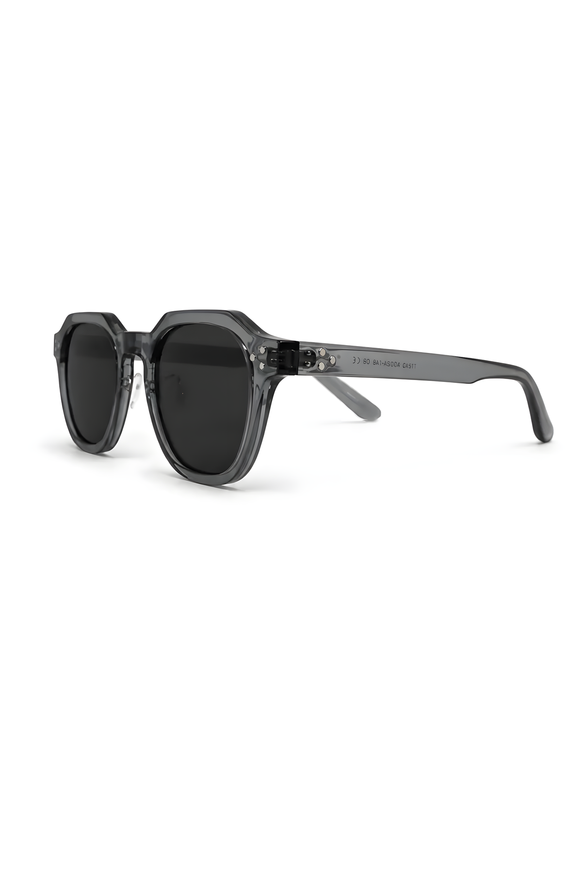 Lentes de sol Oxy-10 de armazón redondo azul — Norte Eyewear (vista 3)