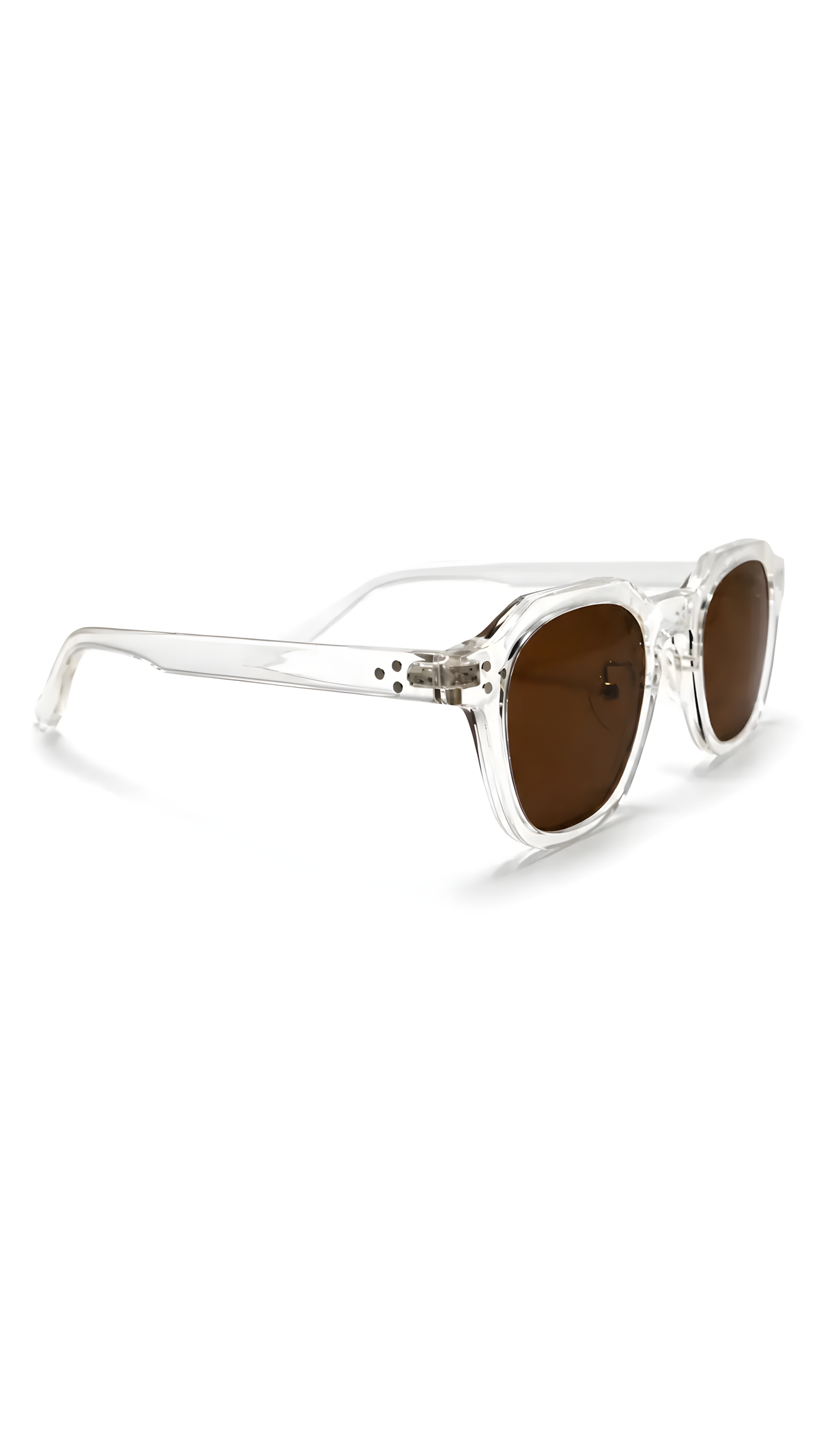 Lentes de sol Oxy-3 de armazón redondo transparente — Norte Eyewear (vista 2)