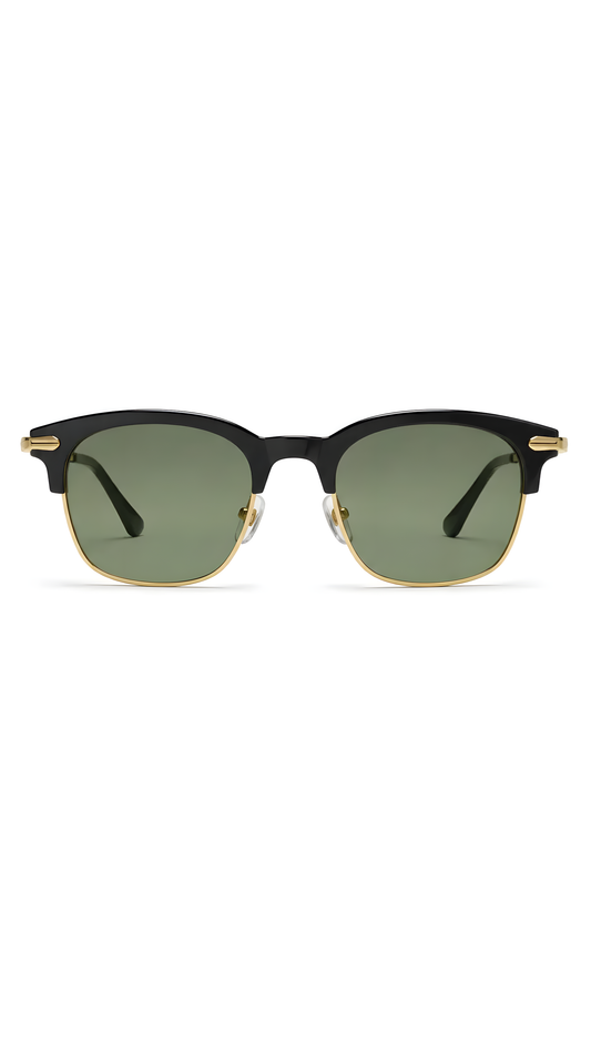 Lentes de sol Rect-2 en color negro — Norte Eyewear