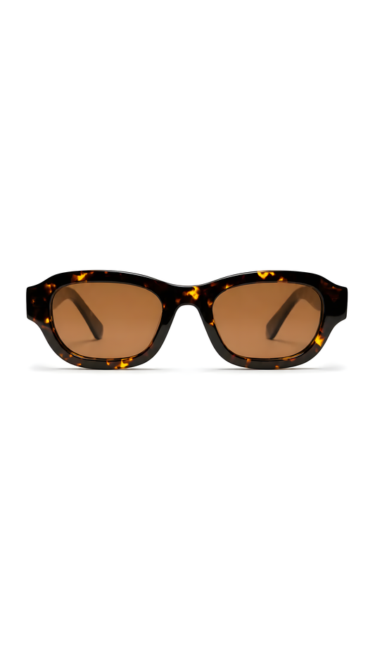 Lentes de sol Tokyo-2 de armazón rectangular carey — Norte Eyewear