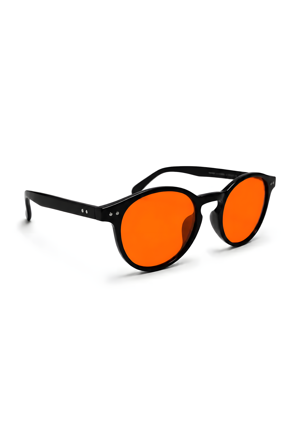 Lentes Nightlight Maim-O de armazón redondo negro — Norte Eyewear (vista 2)