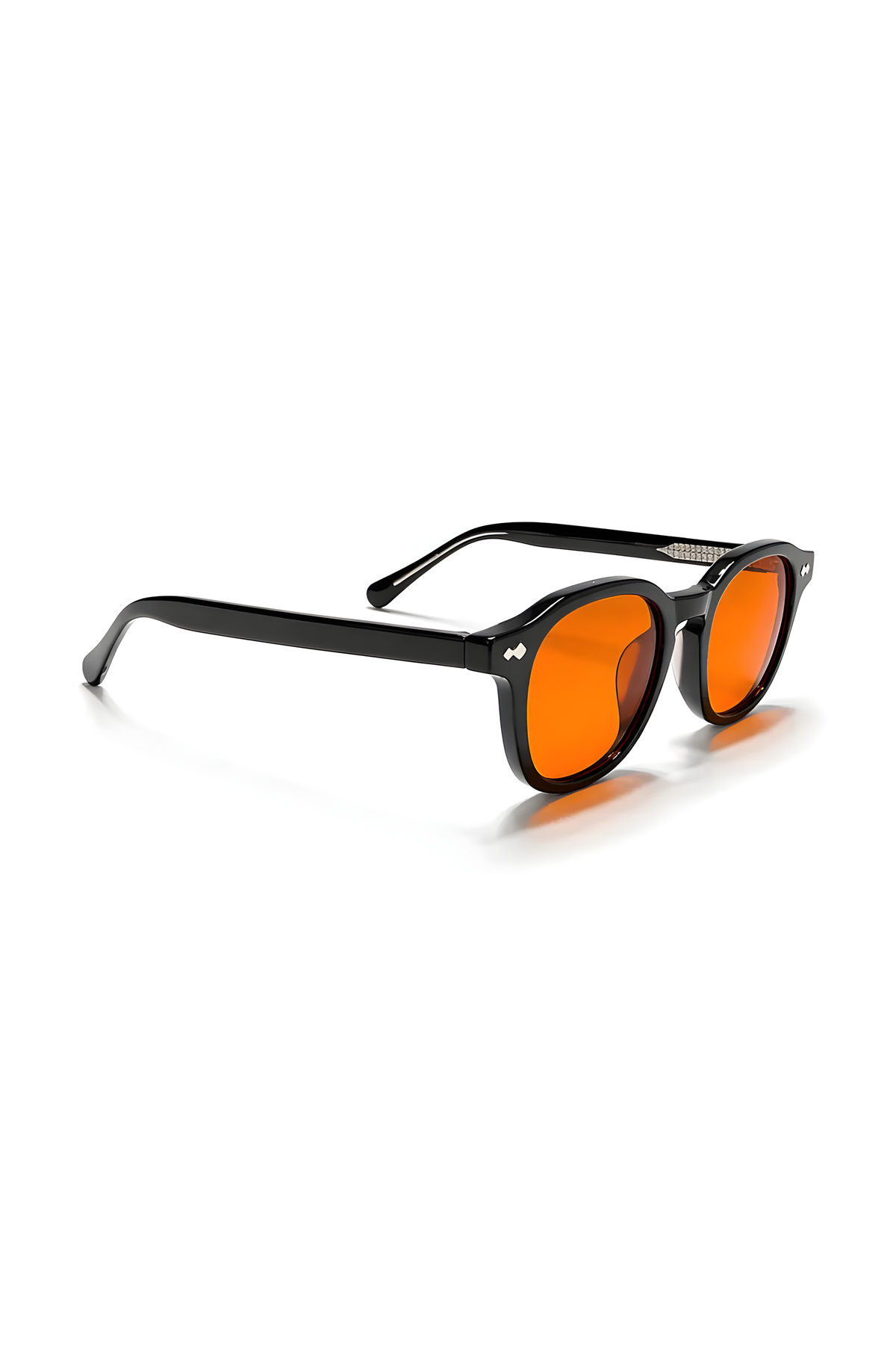 Lentes Nightlight True-1-O de armazón redondo transparente — Norte Eyewear (vista 2)