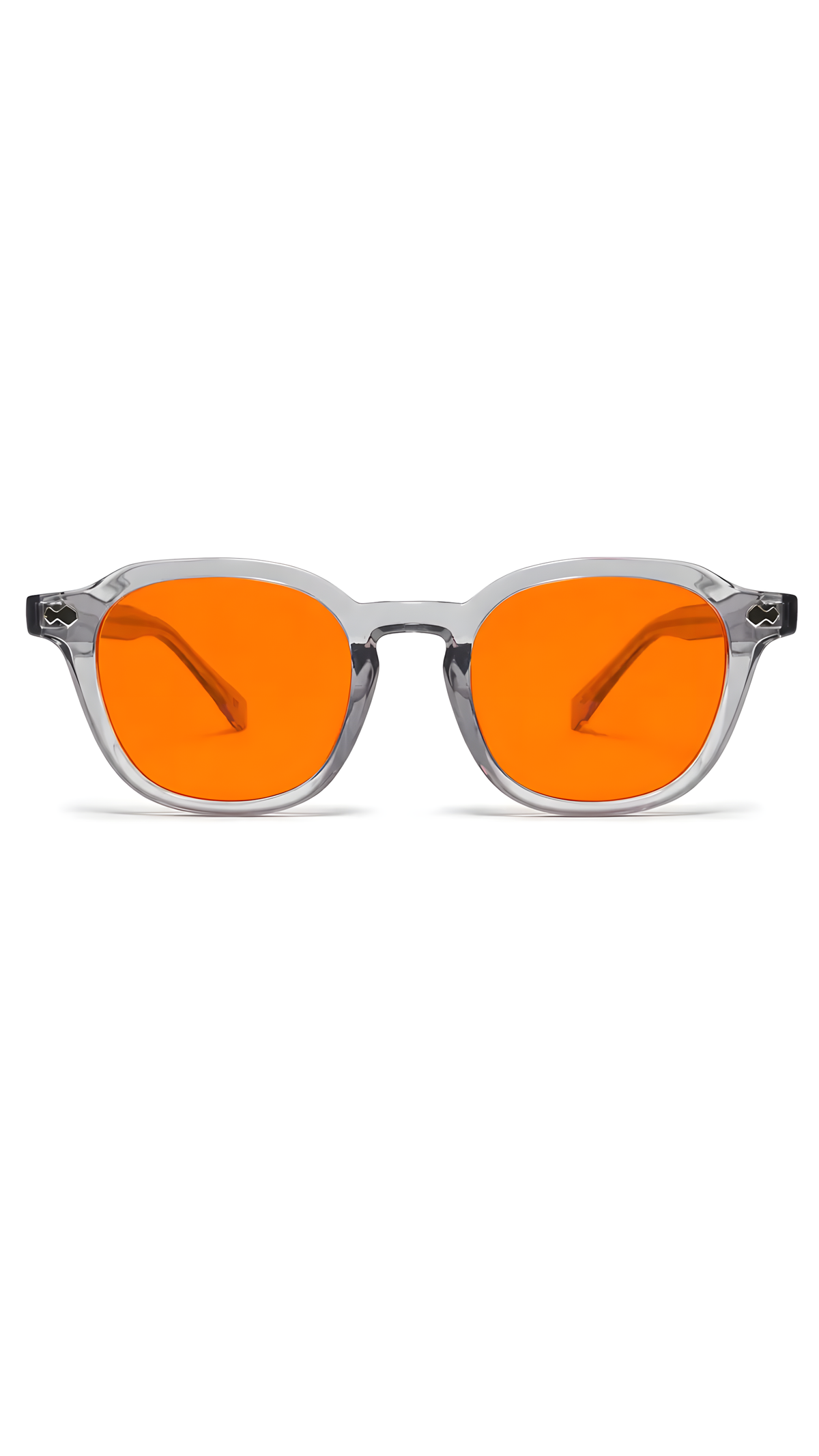 Lentes Nightlight True-3-O de armazón wayfarer gris — Norte Eyewear (vista 2)